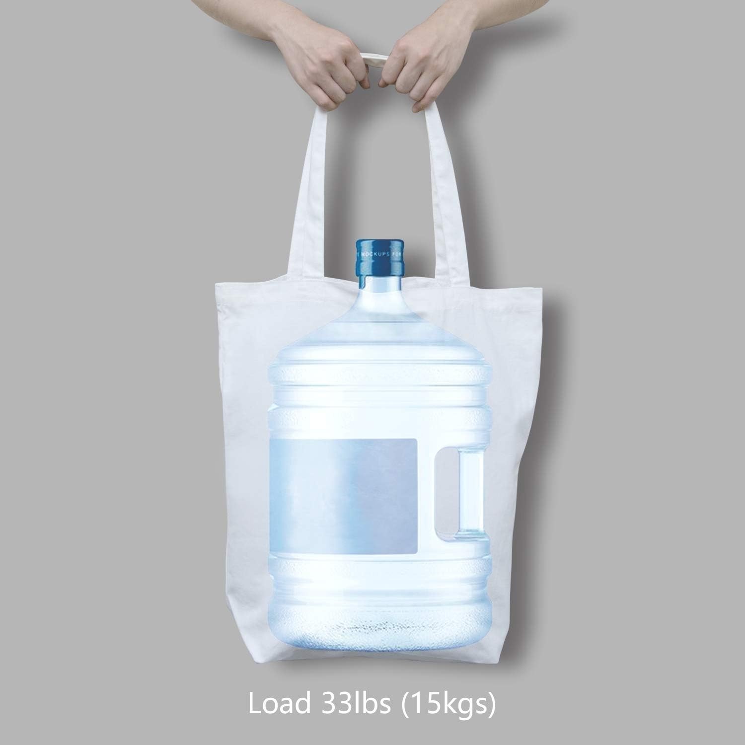 Durable Large Cotton Tote 17.5″ – Eco-Friendly Blank Bags for DIY Projects