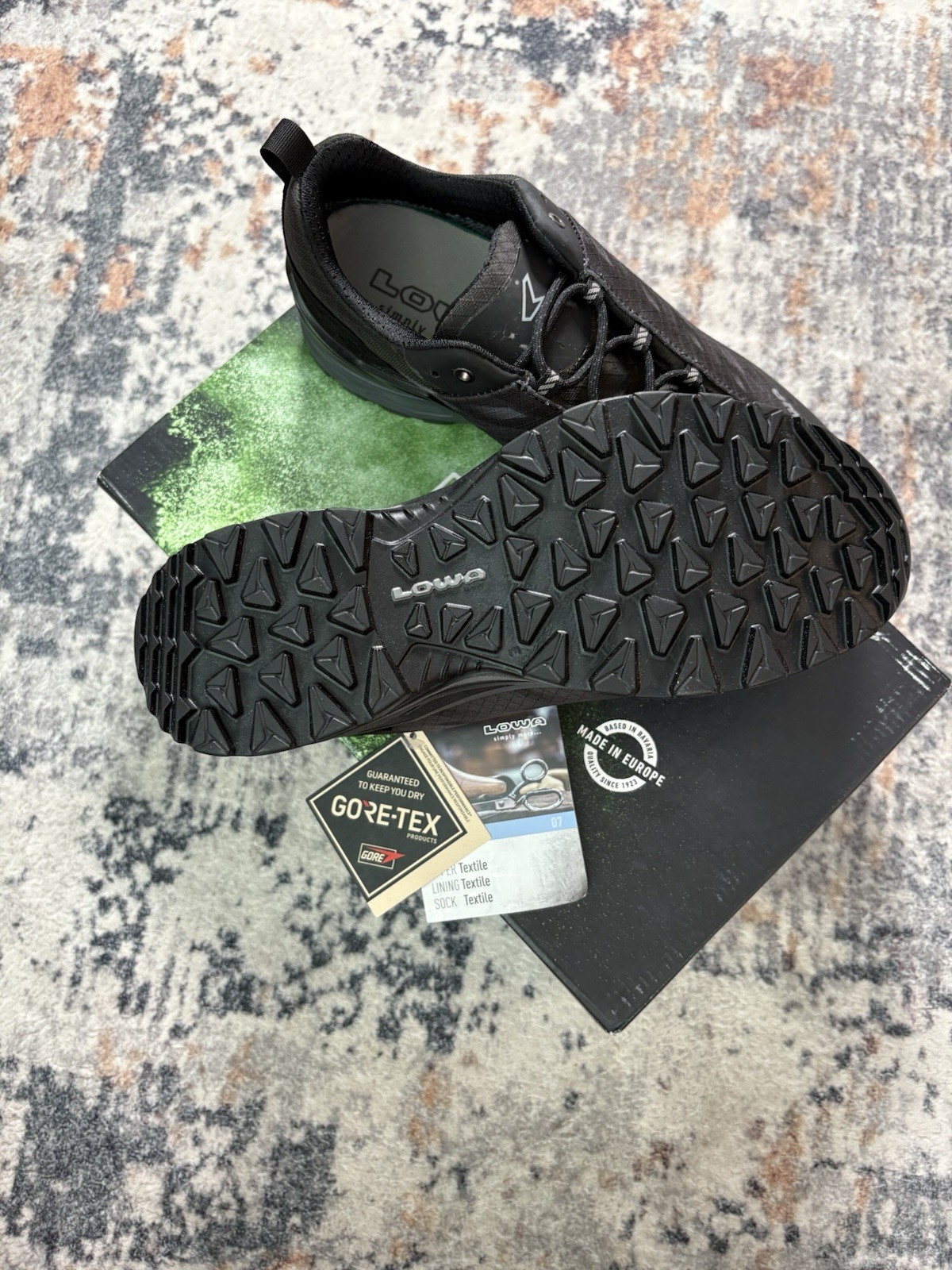 LOWA FERROX GTX LO Shoes Black/anthracite 311696 9937 Size: 8