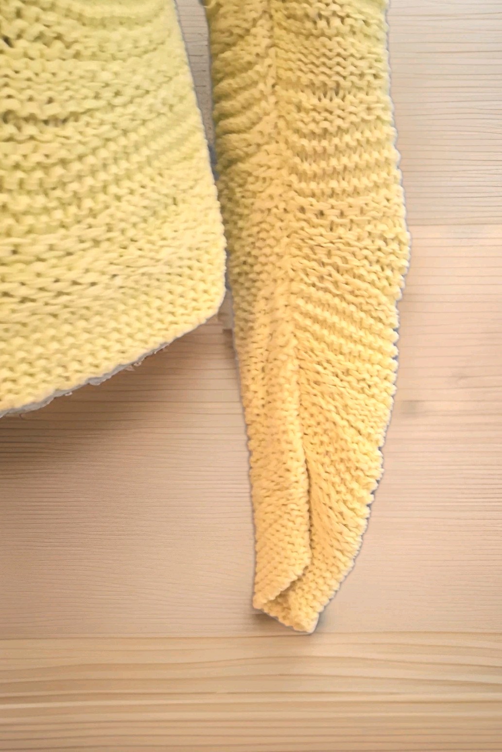 J. Jill Chartreuse Open Stitch Textured Knit Pullover Sweater Slit Cuff Women XS