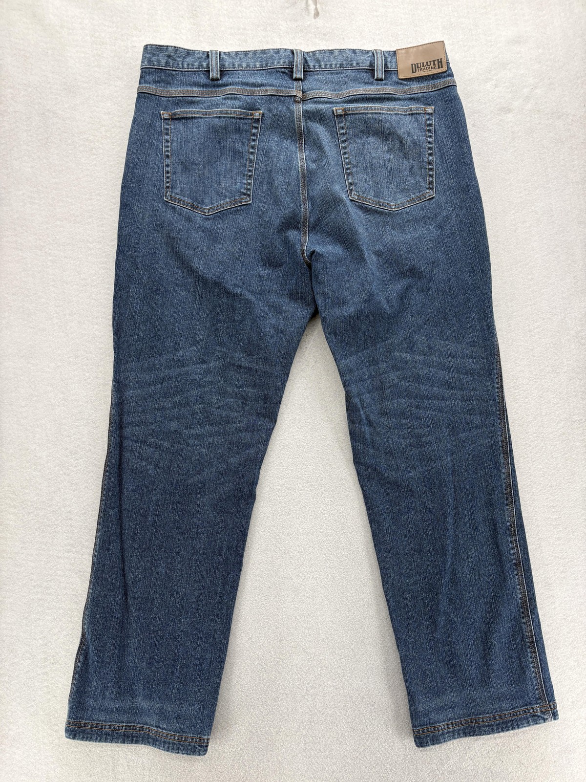 Duluth Flex Ballroom Jeans Mens 40×32 Blue Medium Wash Relaxed Straight Denim