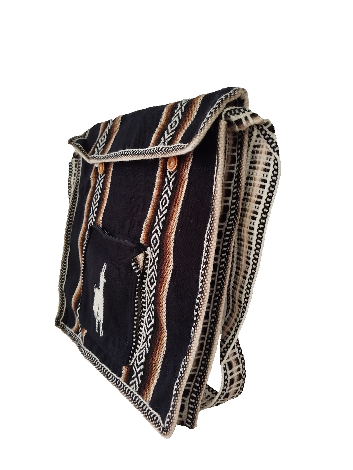 Vintage Peruvian Wool Crossbody Bag – Morral Peruano de Lana