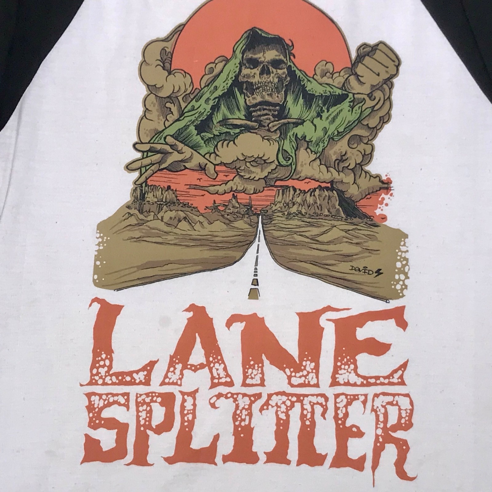 VTG Y2K 2015 Lane Splitter Co HighwaySpirit Men(L) Biker Punk Motorcycle T-Shirt