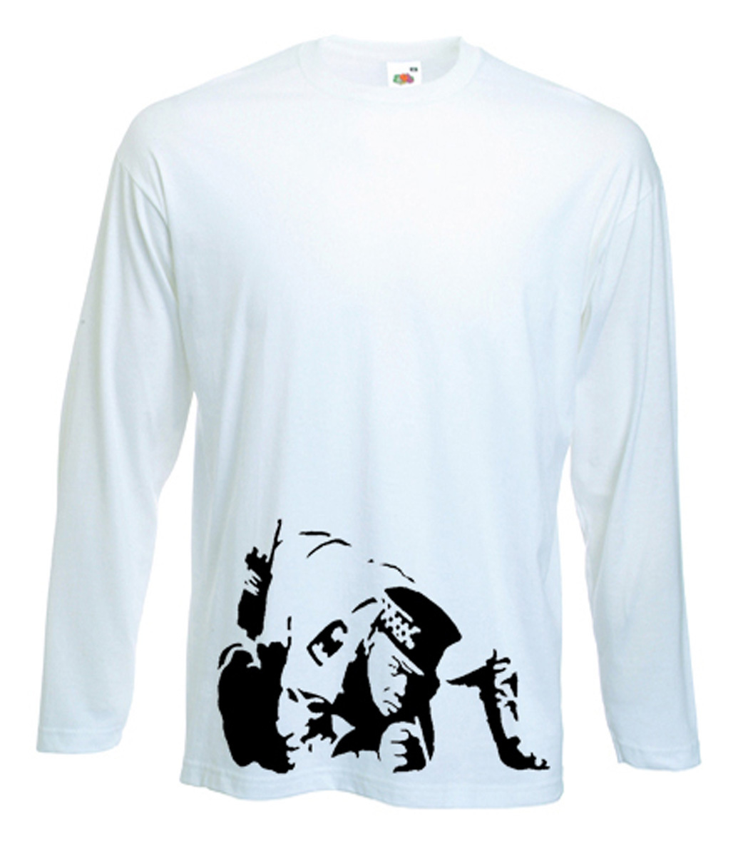 BANKSY COKE COPPER T-SHIRT – Cocaine Police Line Up – Choice Of Colours Sz S-XXL