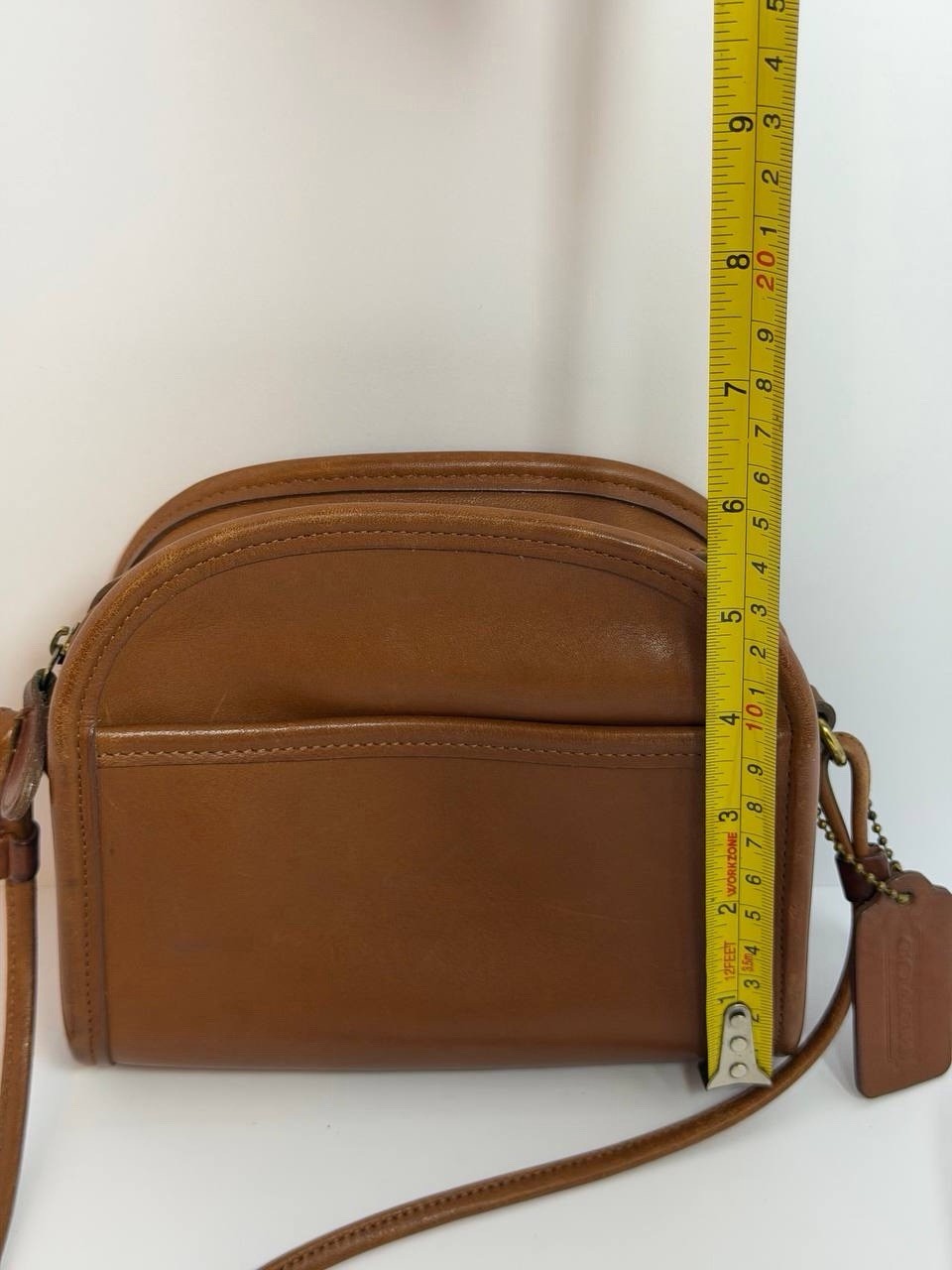 Coach Vintage Abbie Zip Crossbody Bag in British Tan