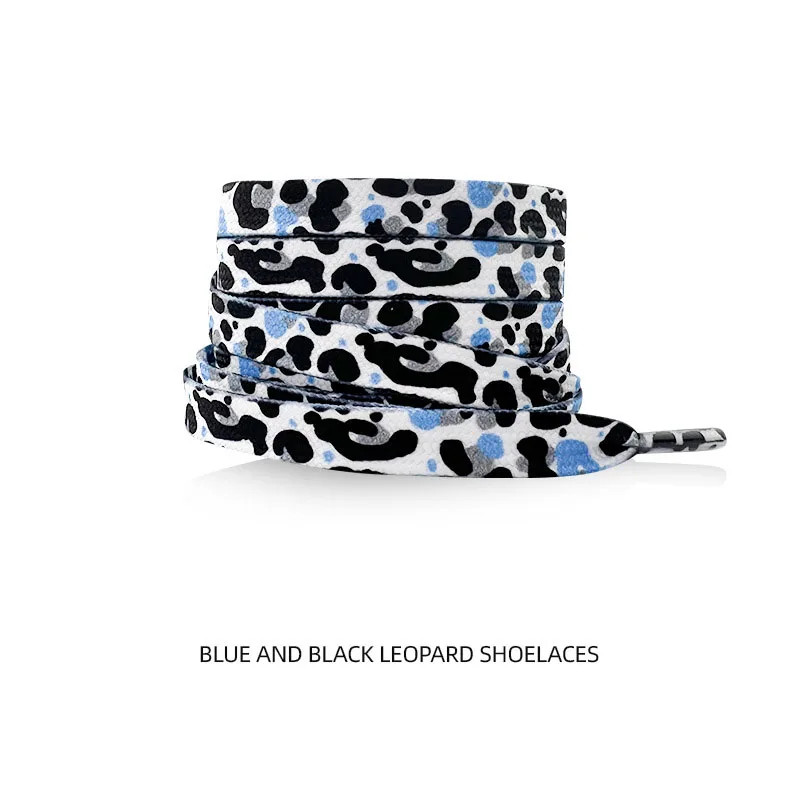 Classic Flat Shoelaces for Sneakers Print Animal Leopard Zebra Snake Shoe Laces