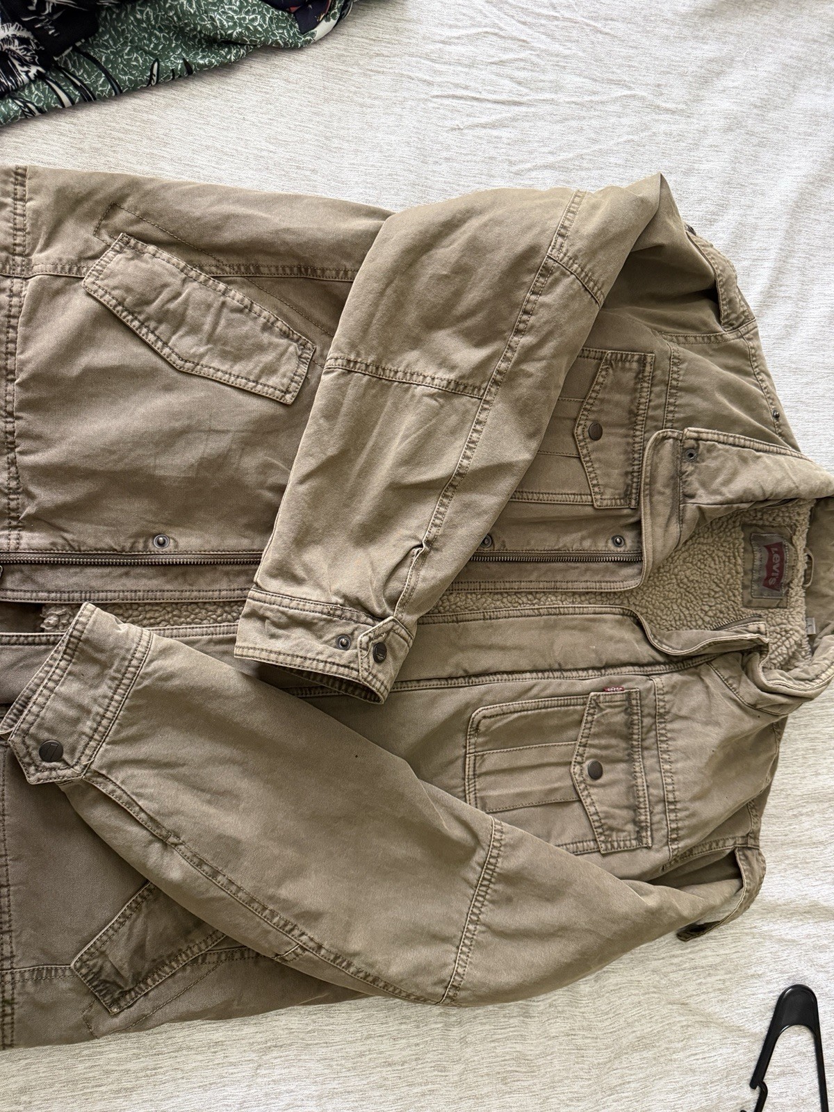 Levi’s Military Sherpa-Lined Field Jacket – Men’s Large Model LM7RC394