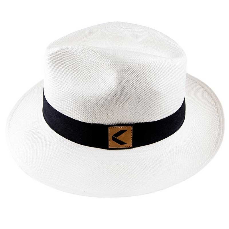 Toquilla Straw Panama Hat Ecuador Handwoven – Fedora Style with Gift Bag and Box