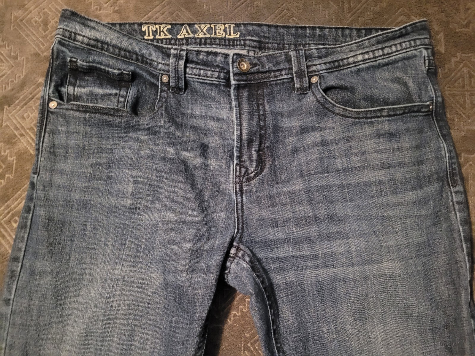 Tk Axel Jeans Mens 39×30 Steaight Second To None Denim Jeans Blue
