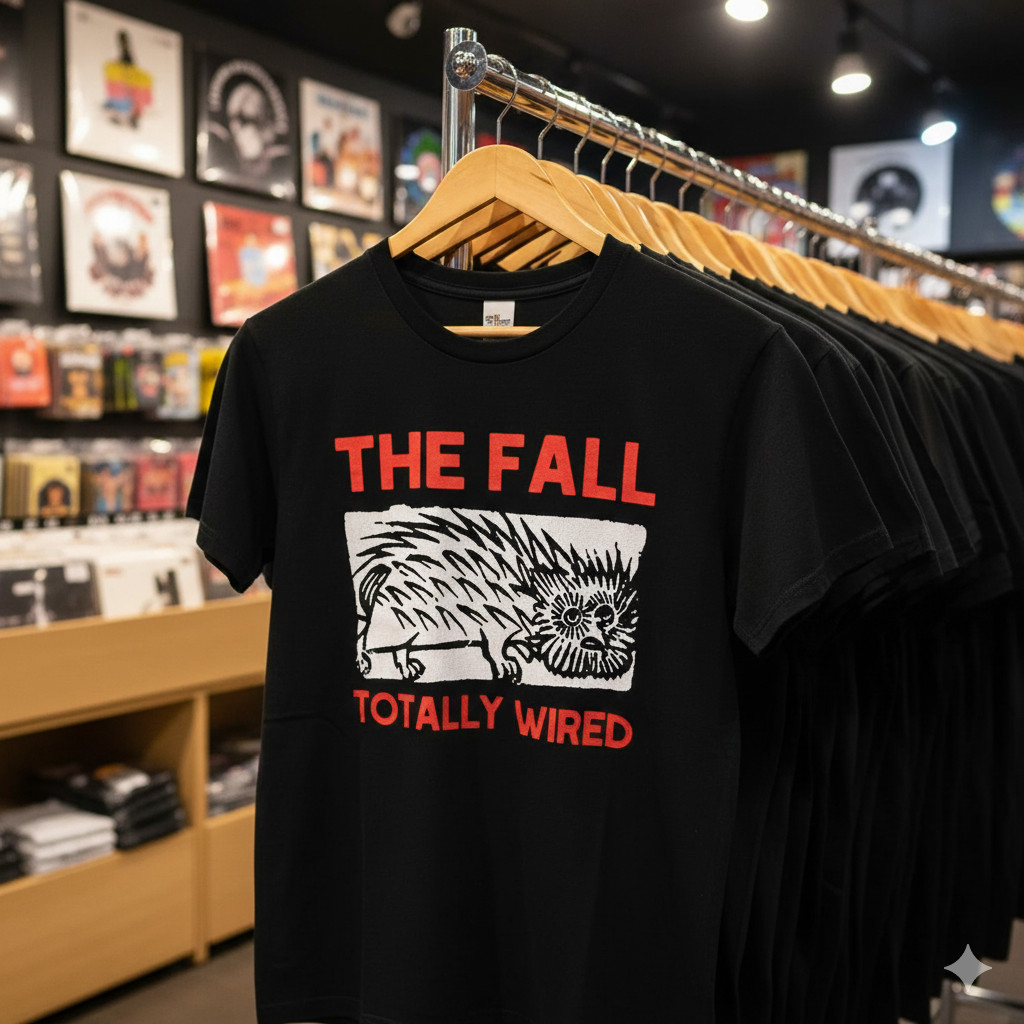 The Fall Totally Wired Graphic T-Shirt Post Punk Black Unisex Tee – T842