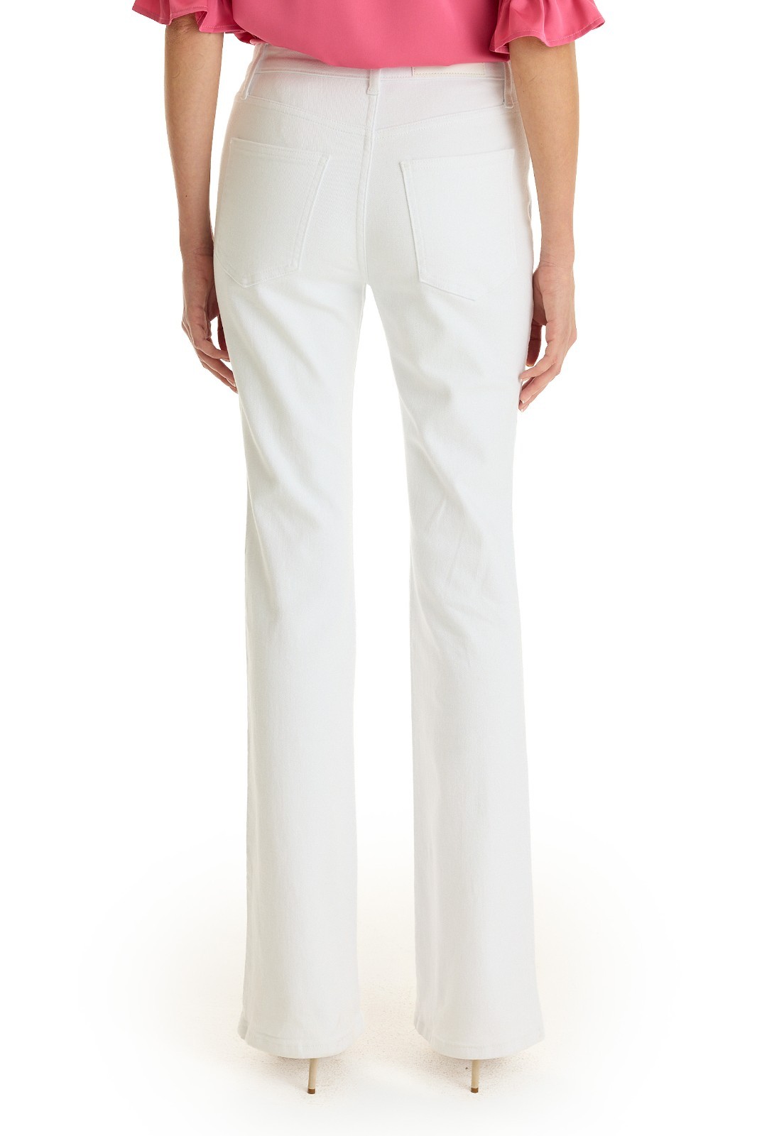 Allegra Bootcut Jean – White and Medium Blue THE NOLI SHOP