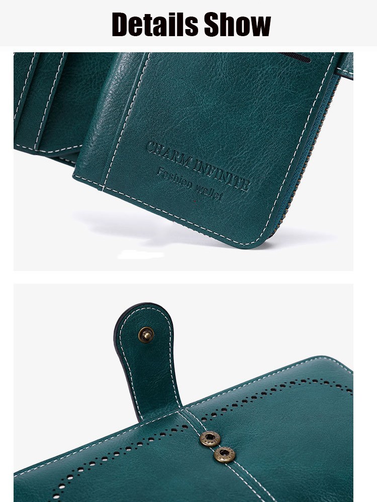 100 % Genuine Leather with RFID Blocking Women’s Wallet, Large Capacity Clutch P