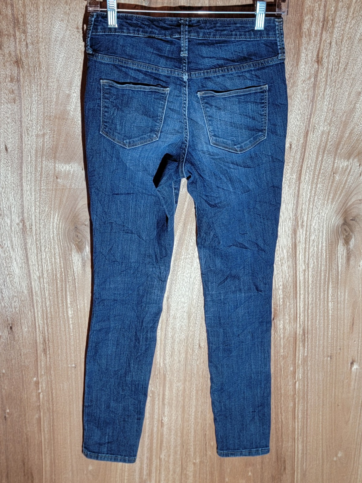 universal thread jeans womens size 2/26r skinny high rise stretch denim blue