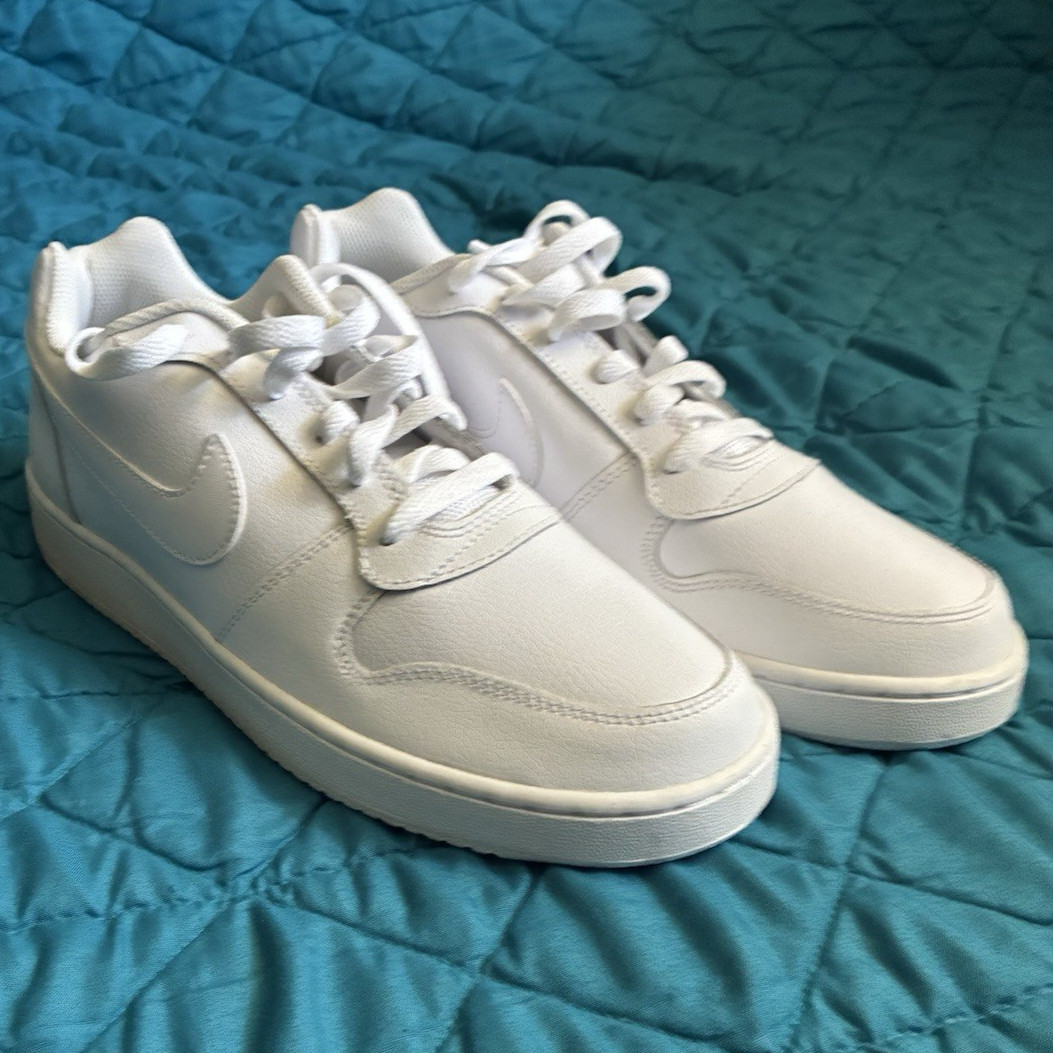 New Nike Court Vision Low Men’s Size 9.5 White Sneakers All White