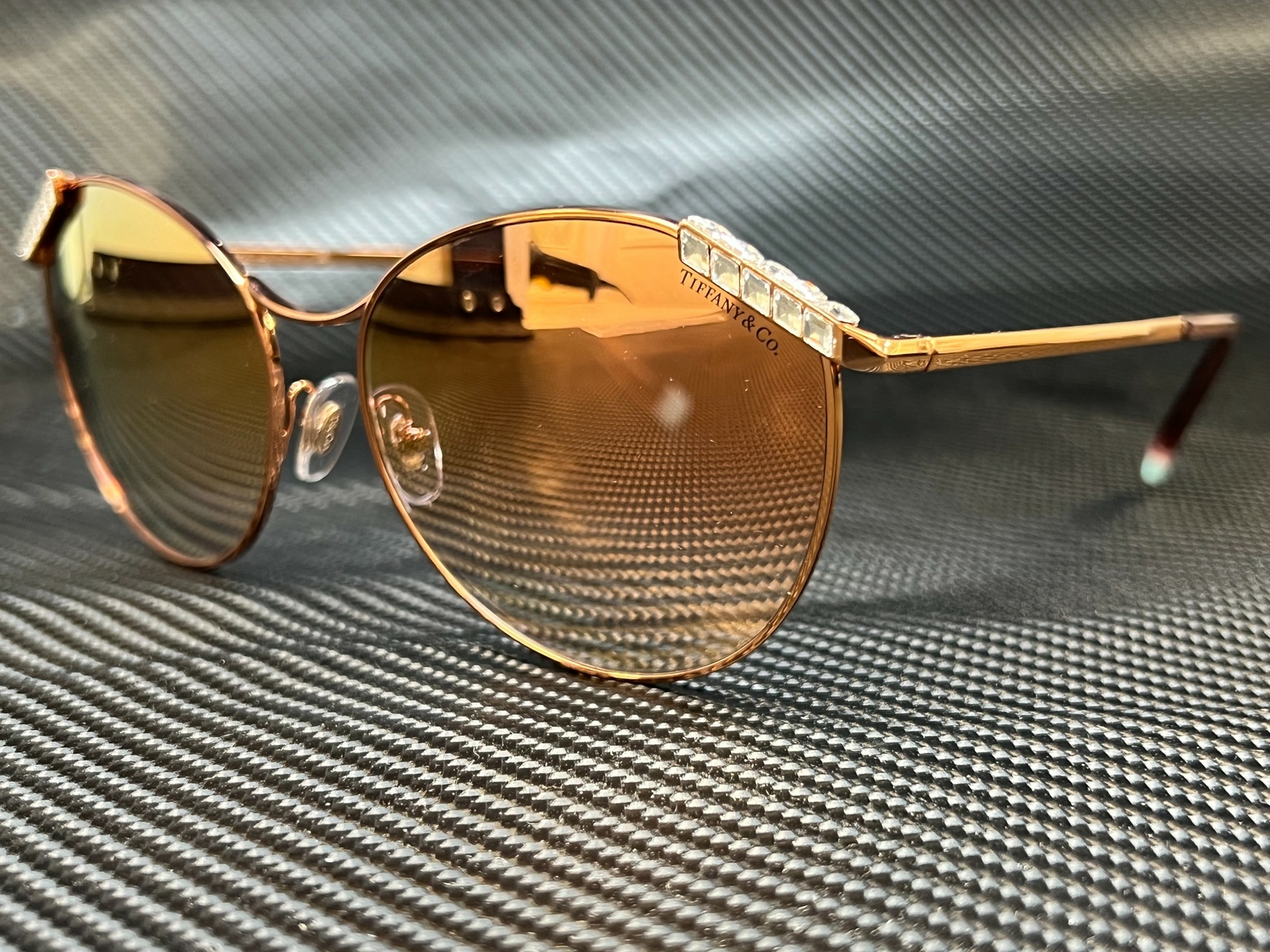 TIFFANY TF3073B 61396F Rubedo Gold Round Women’s 59 mm Sunglasses