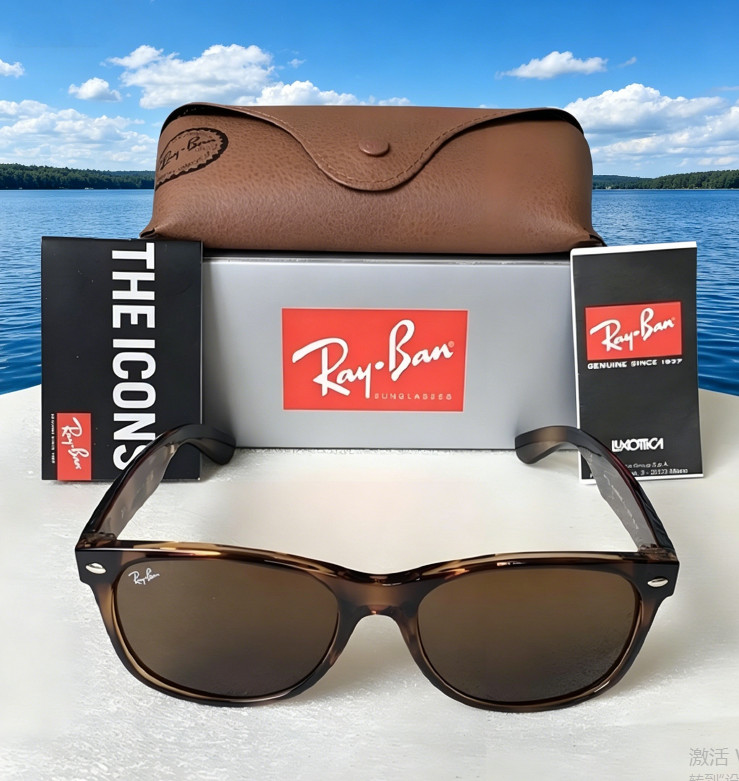 Ray-Ban RB2132 New Wayfarer Brown Sunglasses {55-18 145mm}