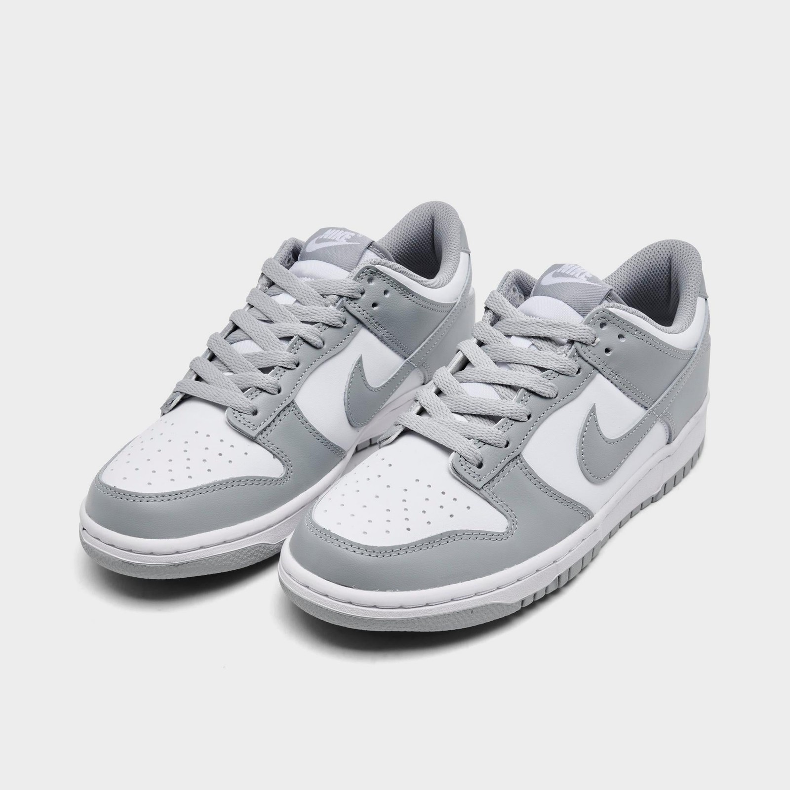 [FB9109-123] GRADE SCHOOL NIKE DUNK LOW ‘WHITE LIGHT SMOKE GREY (GS)’