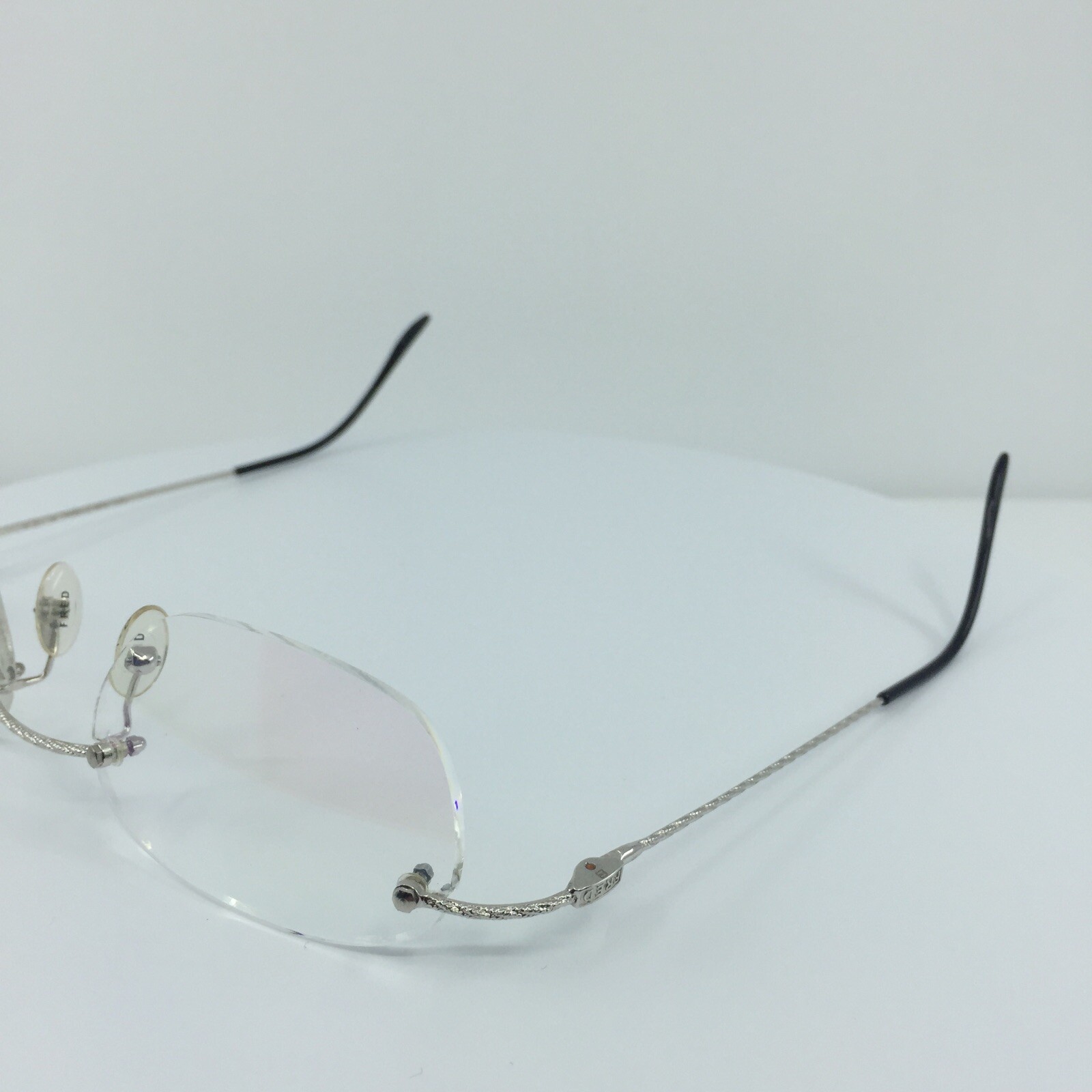 New Authentic FRED Lunettes F10 L01 F3 Eyeglasses C. 002 Platinum 53-19mm France