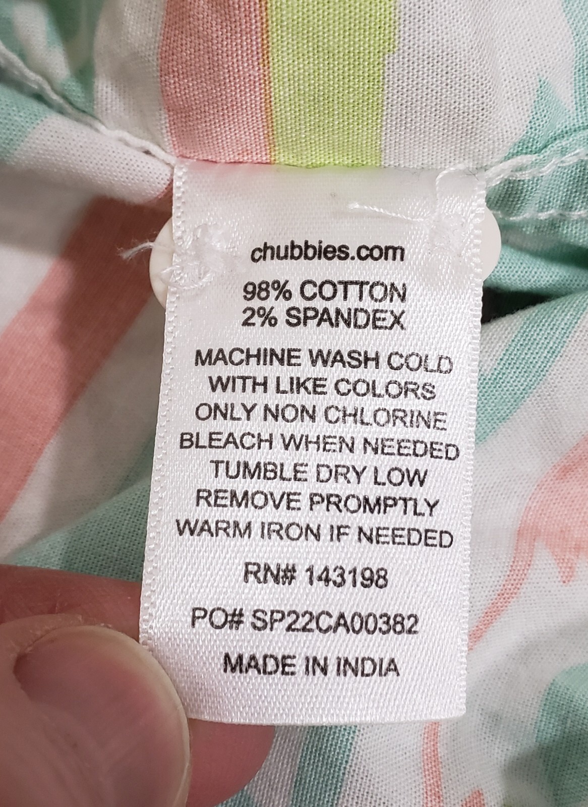 Chubbies Shirt Mens Small Reg Fit Button Down Aztec Southwestern Stretch Logo SS