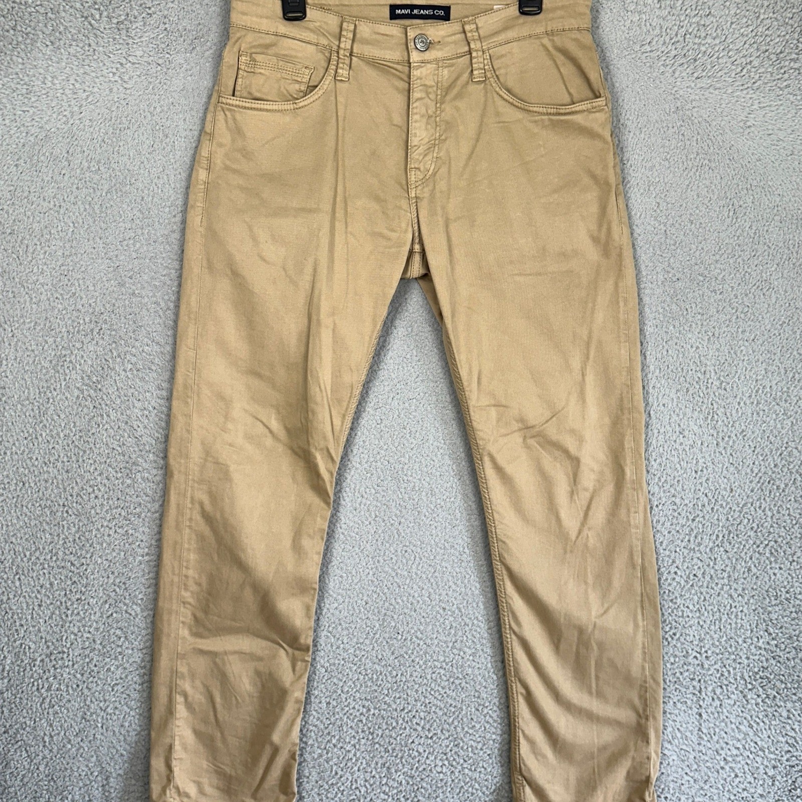 Mavi Zach Jeans Mens 32X30 Straight Leg Tan 5-Pocket Stretch Casual Comfort EUC