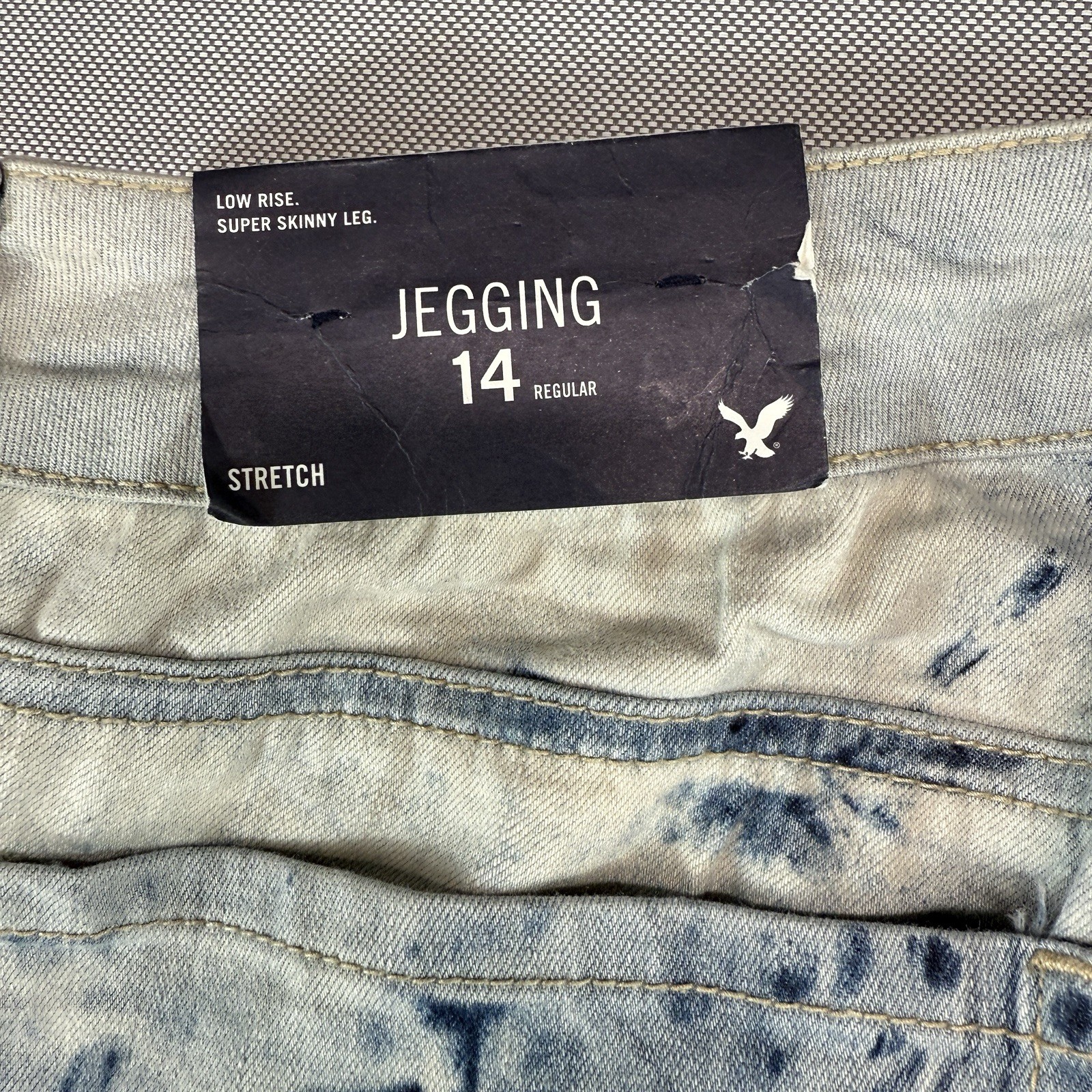 American Eagle Outfitters Jegging Womens 14 Regular Tie Dye Super Stretch Jeans