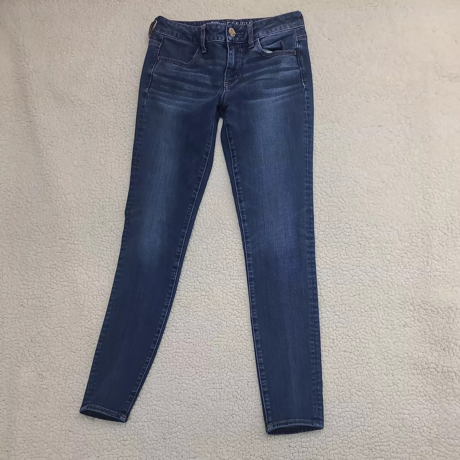 American Eagle Outfitters Jeans Womens 4 Blue Jegging Super Stretch X4 27×29