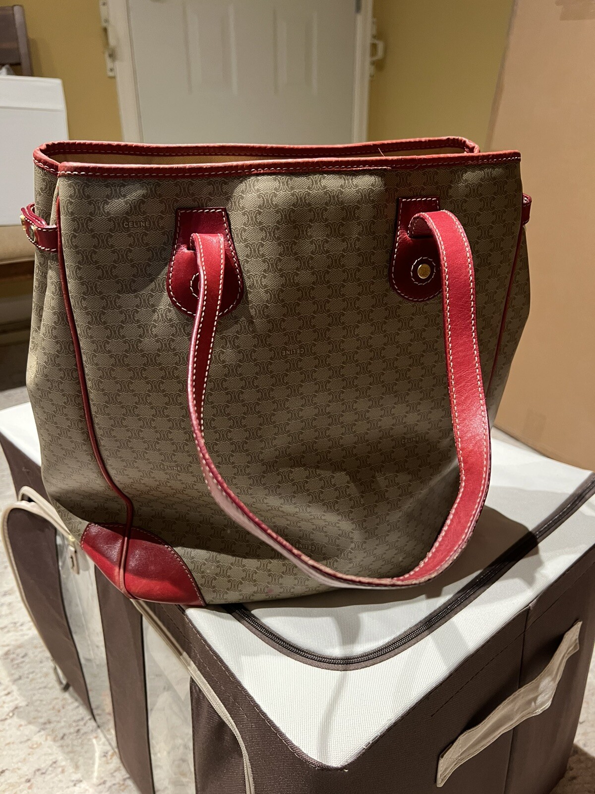 Celine Paris Bag Macadam Shoulder Handbag