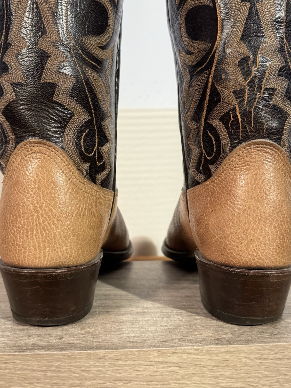 Dan Post Vintage Cowboy Boots Men’s Size 8 EW Calfskin Made in USA