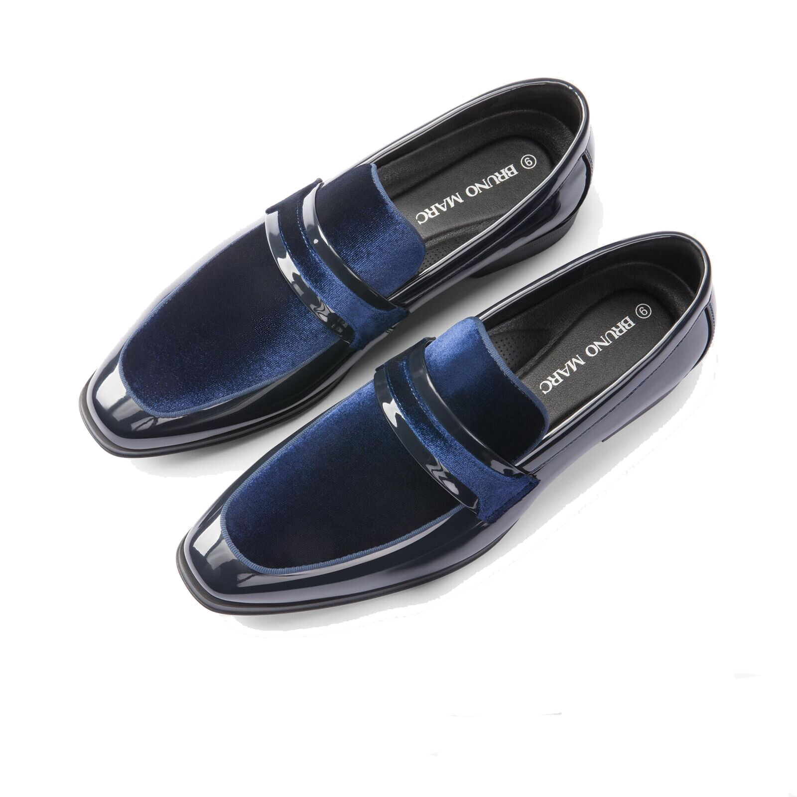 Men’s Tuxedo Patent Vegan Leather Loafers Removable Insole Dress Shoes Size 8-13