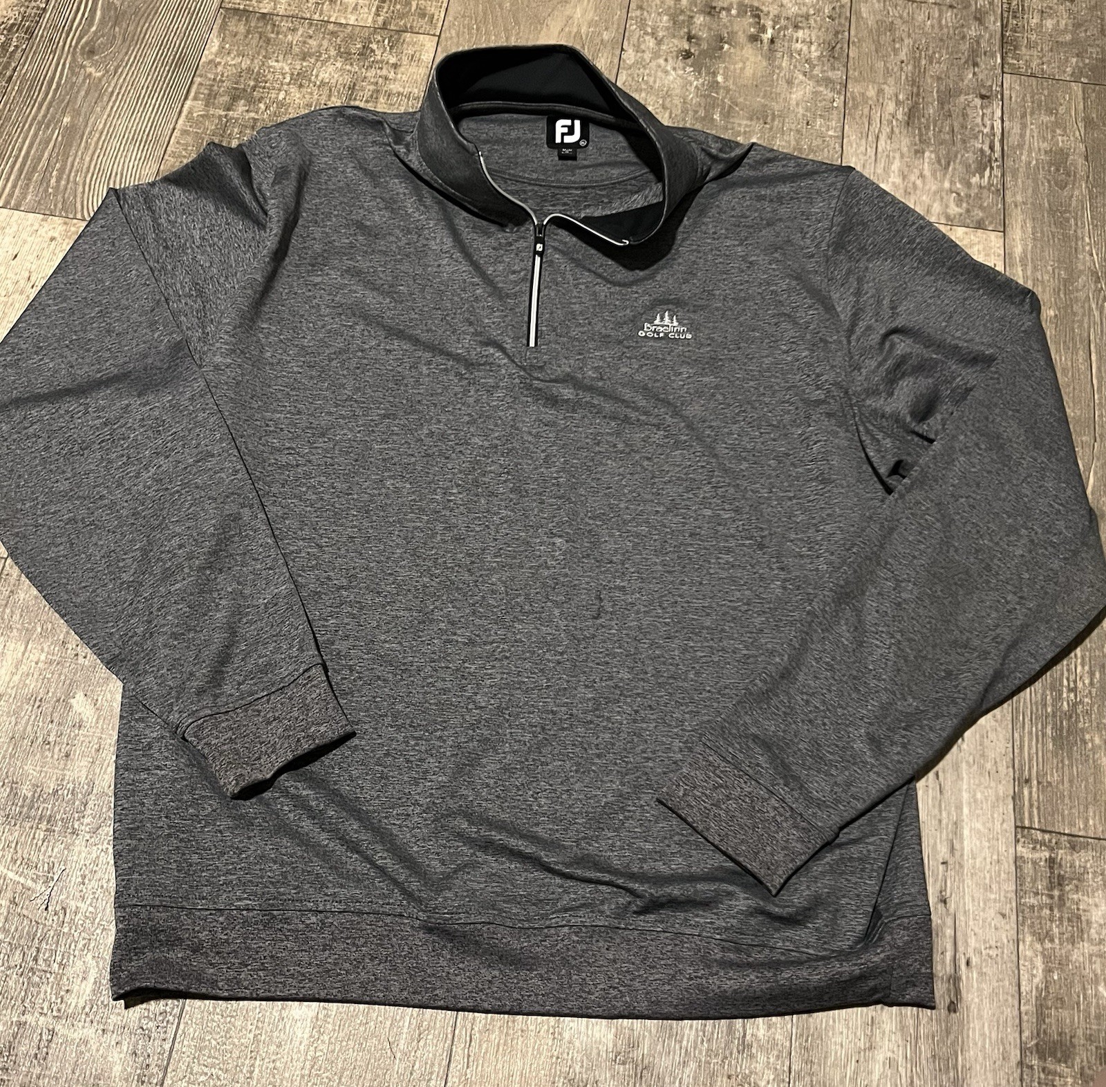 Footjoy Pullover Men’s XL Heather Gray 1/4 Zip Long Sleeve Golf 4 way Stretch