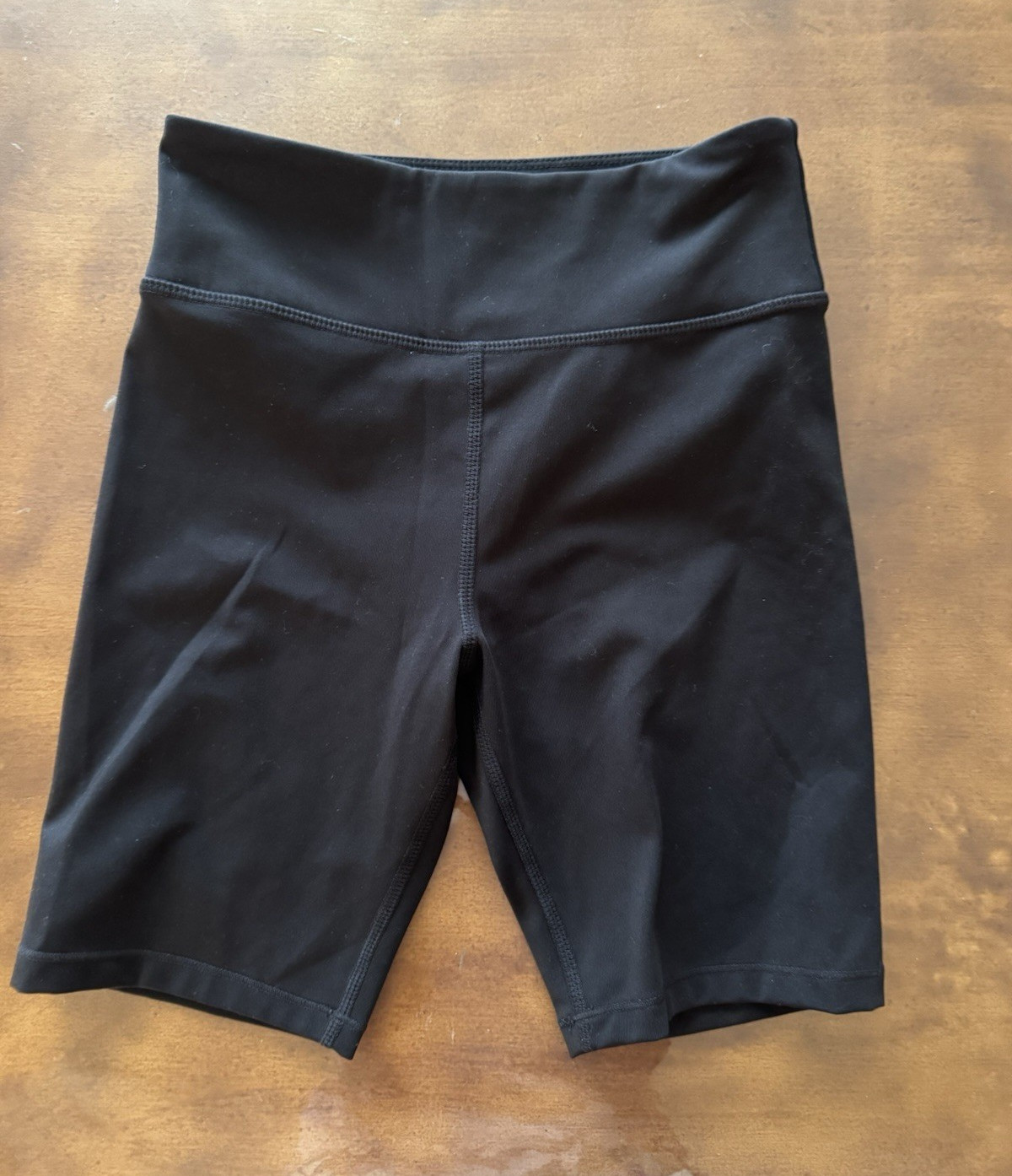 H&M Move Women’s Black Solid Biker Shorts Athleisure Knit Polyester Elastane