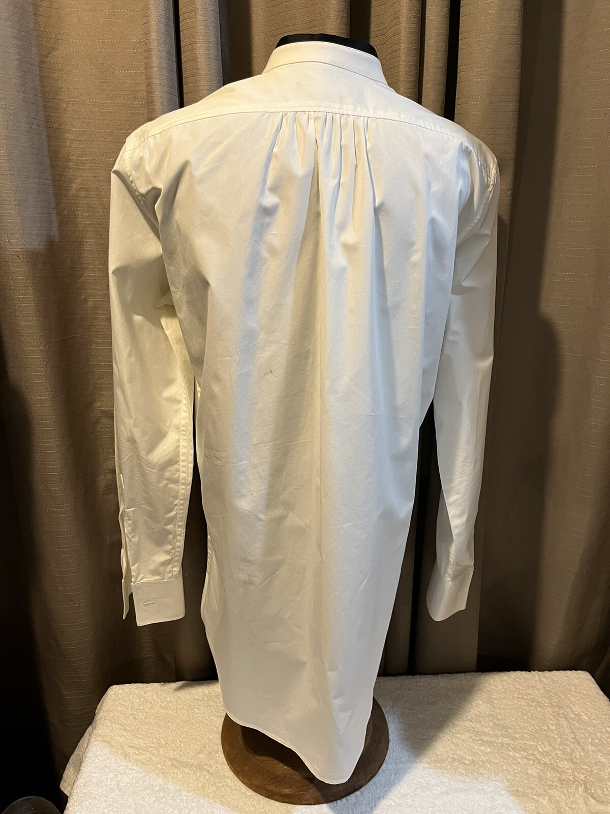 Sz EU 48 / US 38-40 DSQUARED2 Band Coller Pleated Tuxedo Shirt