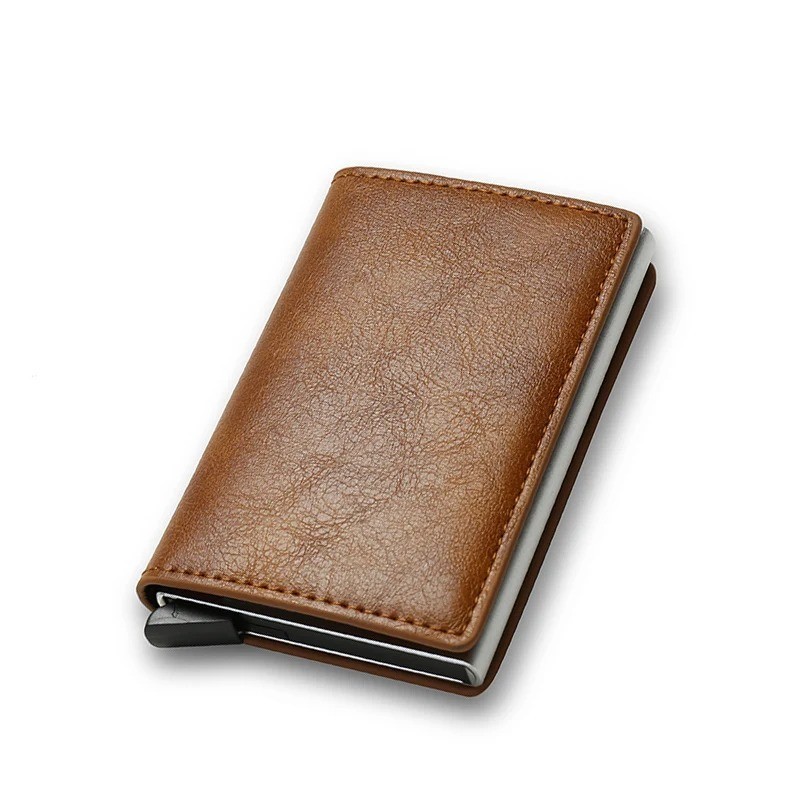 Anti Thief Rfid Credit Card Holder Smart Minimalist Wallet Men Women Slim Bank C