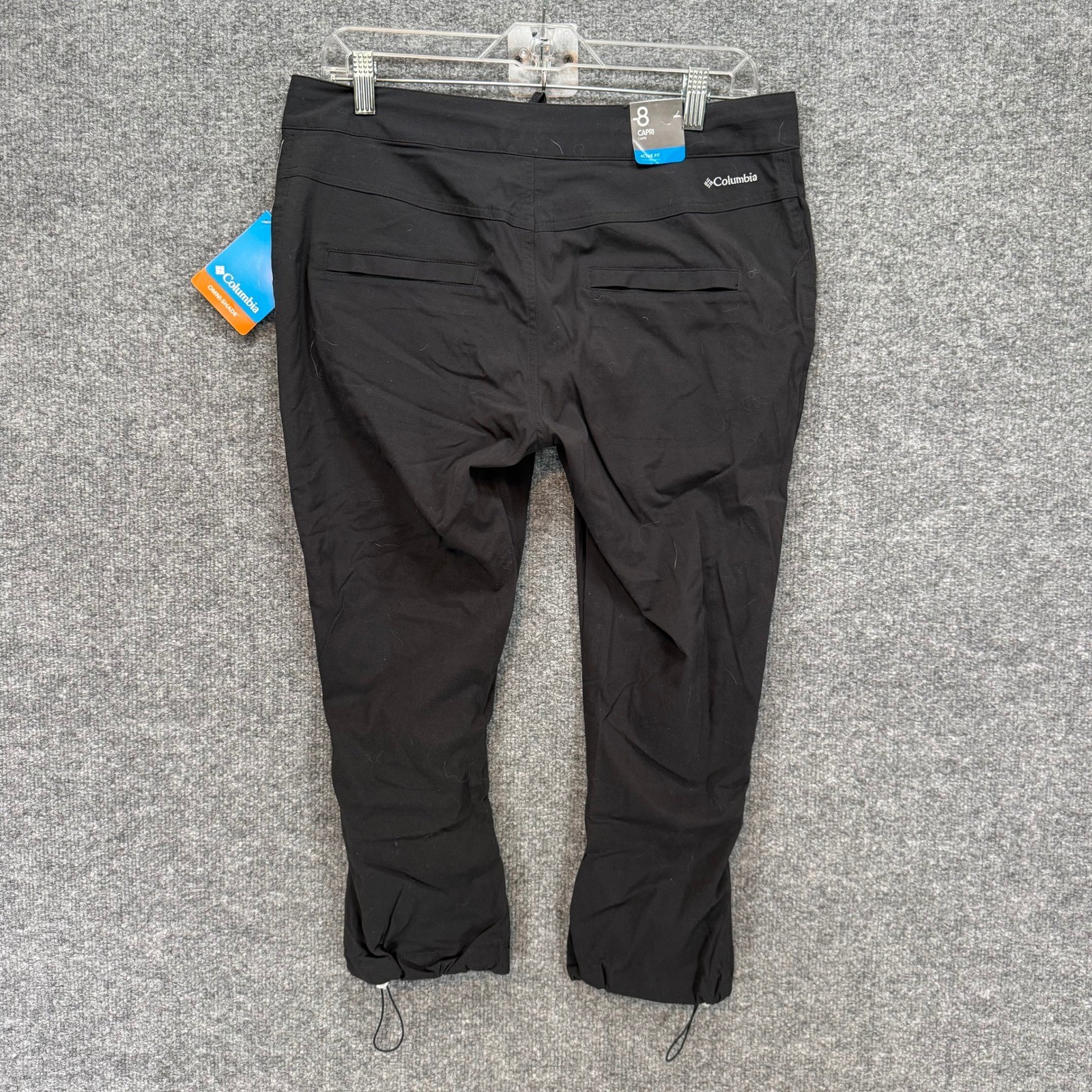Columbia Climber Canyon II Capri Pants Womens 8 Black Omni-Shade Hiking NEW