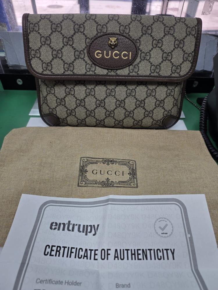 GUCCI GG SUPREME MONOGRAM NEO VINTAGE WEB BELT BAG (HQ0024812)