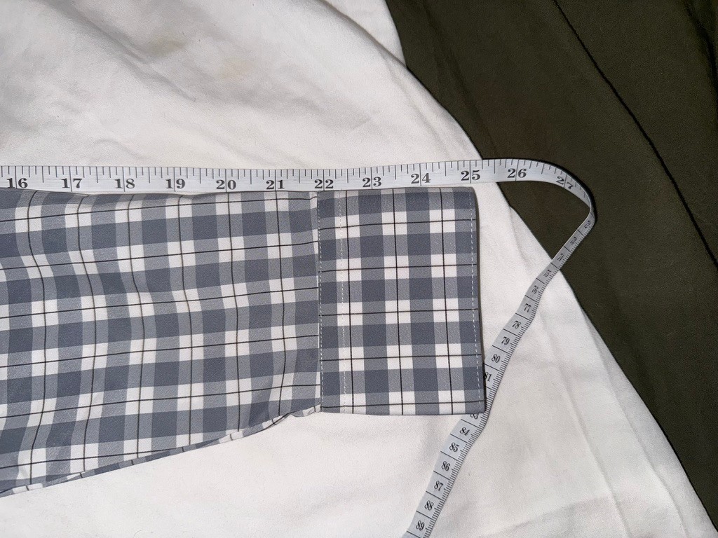 Perry Ellis Portfolio Tech Shirt Slim Grey Plaid 15 32/33 Dress Shirt