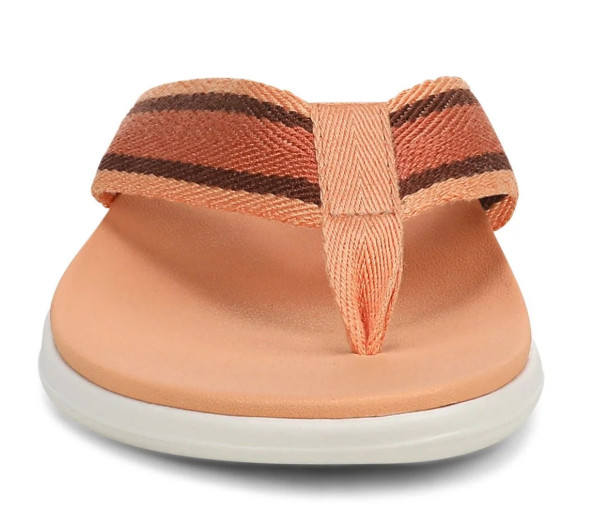 Vionic Beach Indigo Toe Post Sandal, Shell Coral Multi