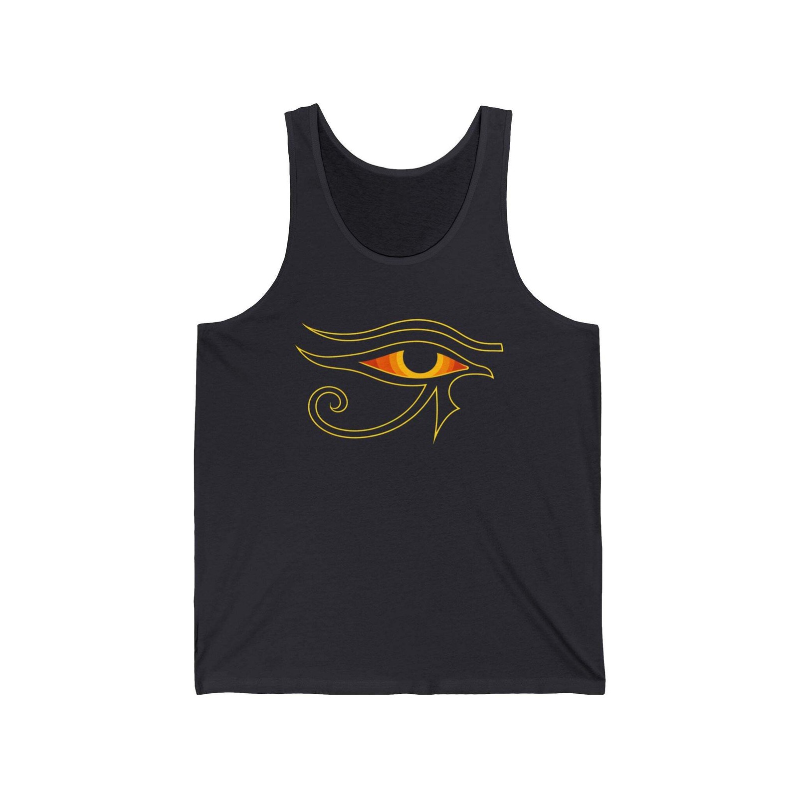 Fiery Eye of Ra Tank Top | Ancient Egyptian Mythology Symbol Shirt Ra