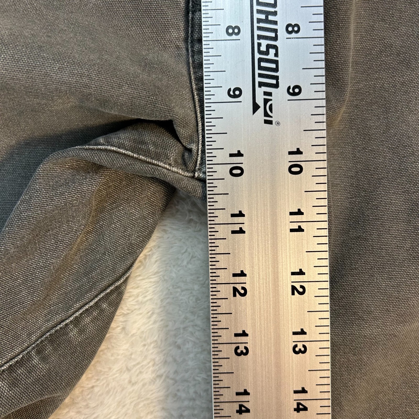 Proof Rover Pants Mens 34×32 Gray Stretch Canvas Slim Fit Straight Leg “Read”