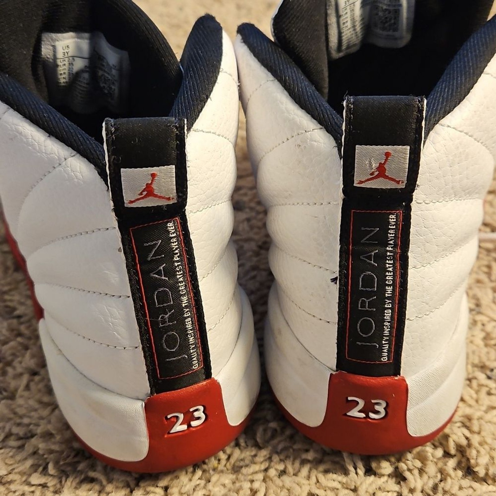 RETRO Nike Air Jordan XII – Cherry Red 2009 Boys 3