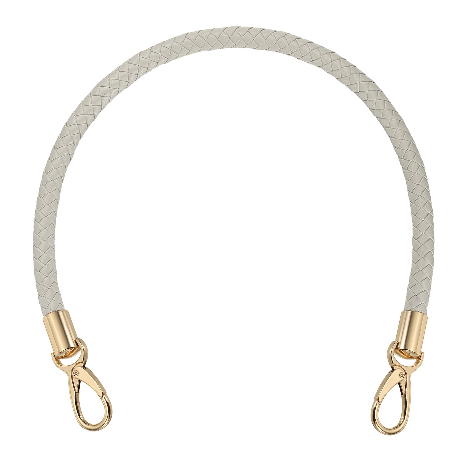 1 Pcs Braided Purse Strap, 21.6 Inch for Handbag Tote Making (Light Gray)