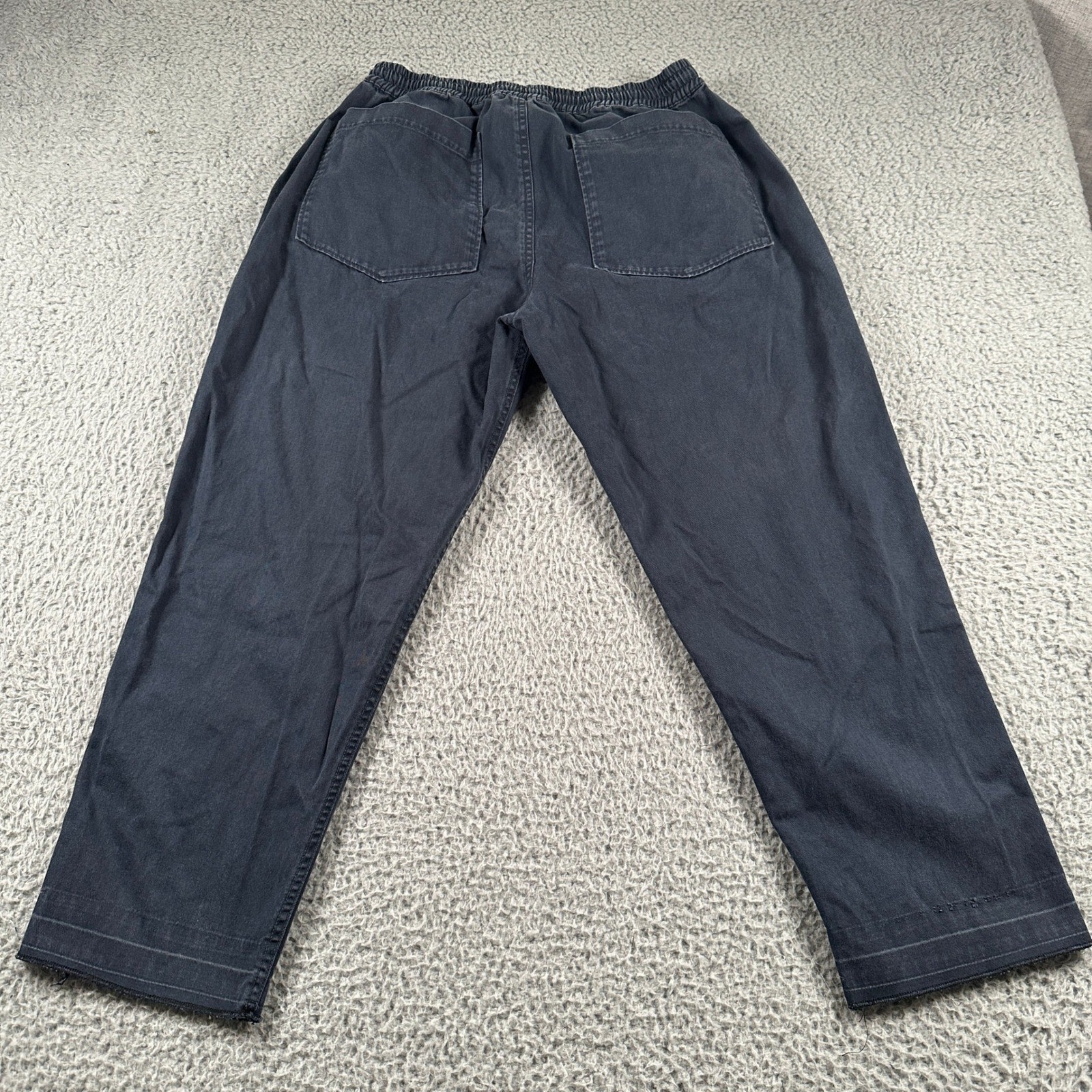 Universal Works Pants Mens 32(29 Measured)Blue Trouser Raw Hem Drawstring