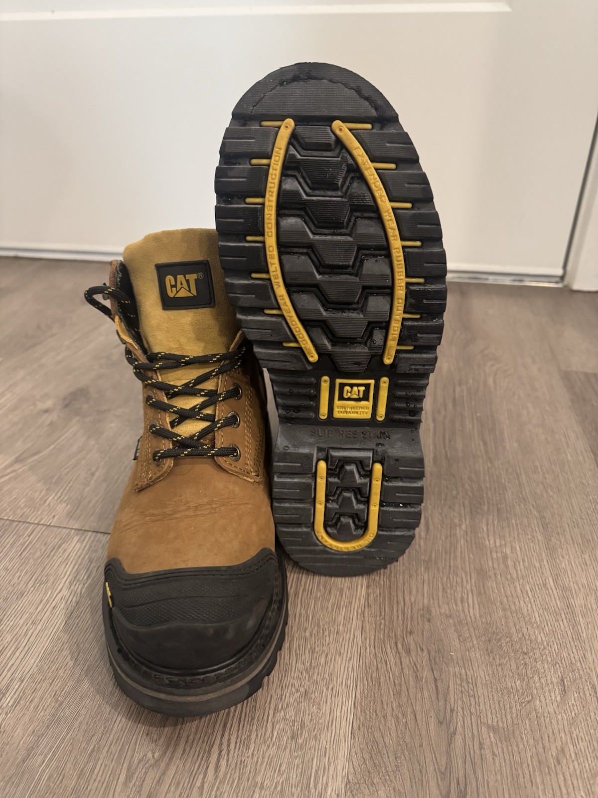 Caterpillar Cat Exposition 6″ Steel Toe Safety Work Boots Men, 8 US