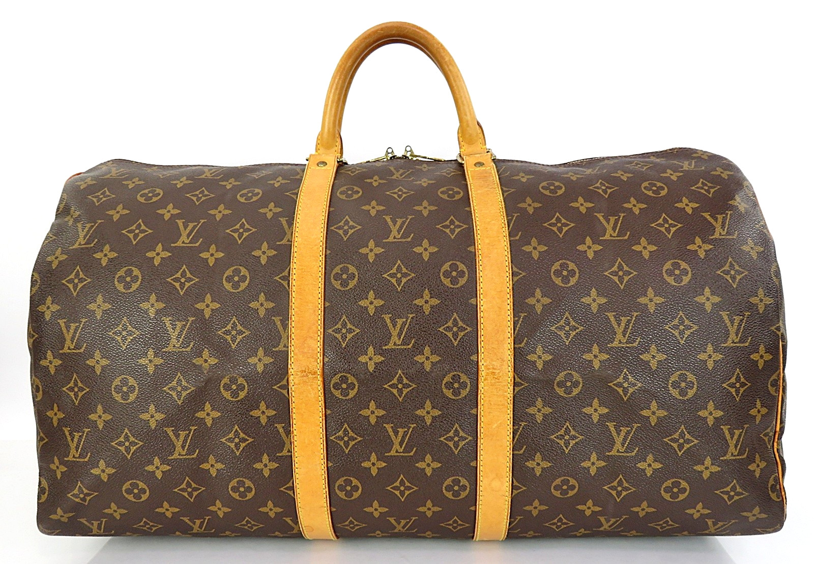 Authentic LOUIS VUITTON Keepall 55 Monogram Canvas Duffel Bag #64532