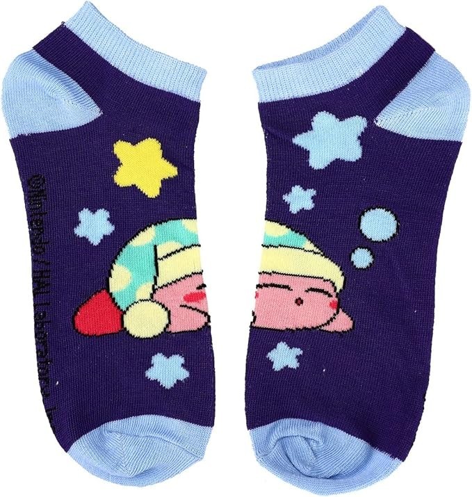 Nintendo Kirby Character Art 5-Pack Women’s Ankle Socks