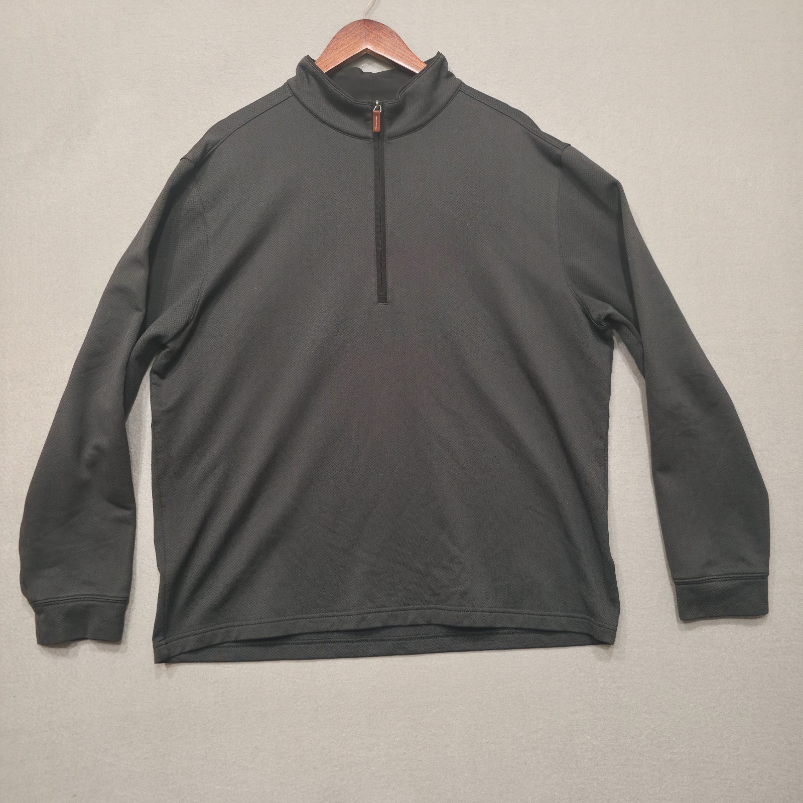 Walter Hagen Men’s 11 Majors Black Long Sleeve Quarter Zip Pullover Jacket Sz L