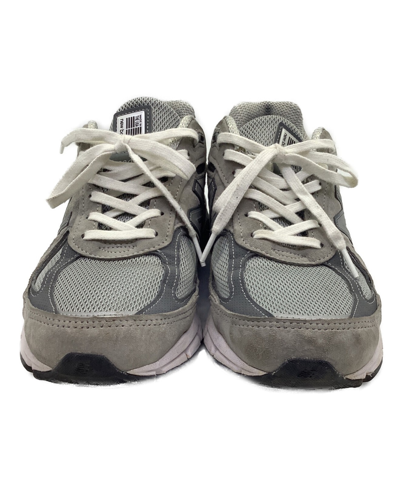 NEW BALANCE Low-Cut Sneakers U990GR4 US8 White