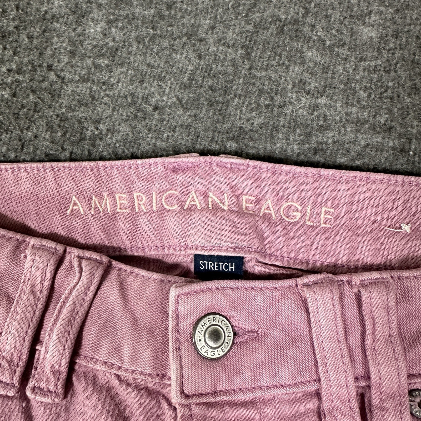 American Eagle Dreamy Drape Strigid Low-Rise Baggy Ultra-Wide Leg Jean Sz 4 Reg