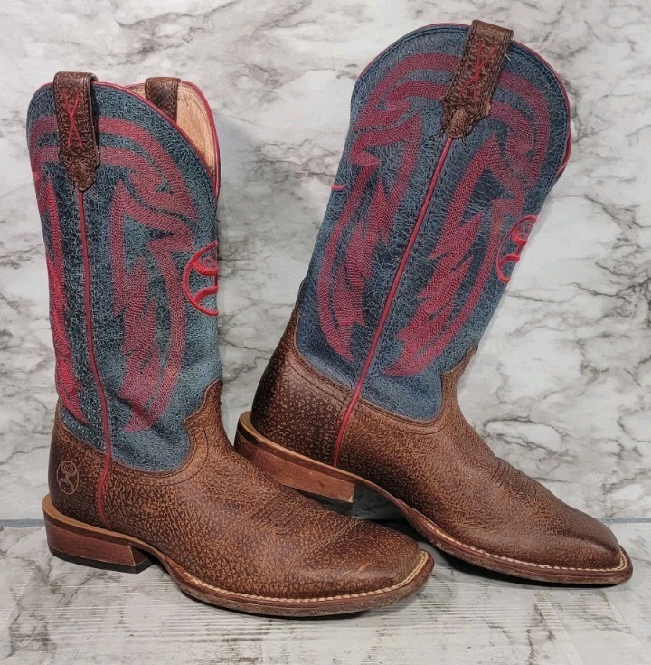 Twisted X Hooey Brown Leather Cowboy Boots MHY0020 Men’s Size 8 D