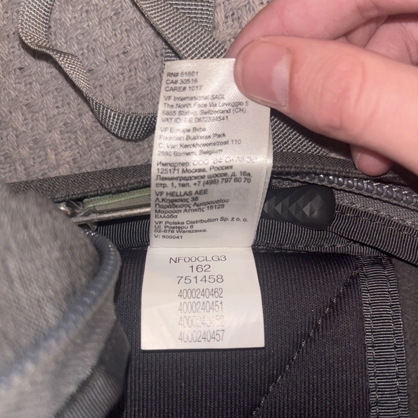 The North Face Recon Backpack grey/Teal School Travel Hiking Laptop GREAT SHAPE!