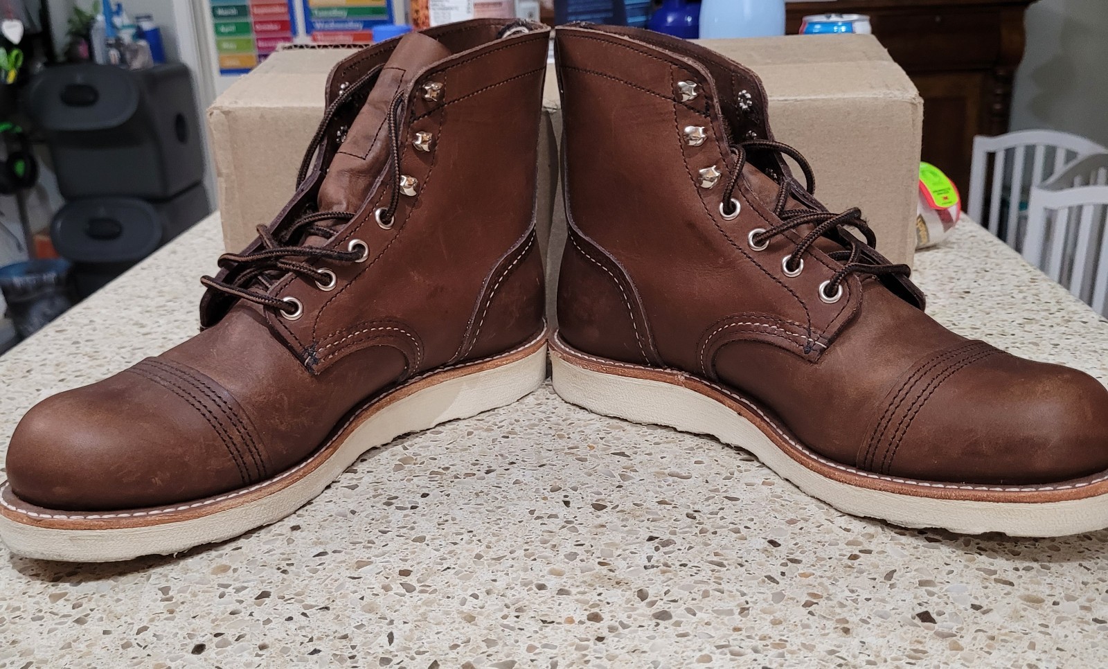 Red Wing Heritage Iron Ranger Traction Tread 8088 Amber Harness Leather boot 8 D